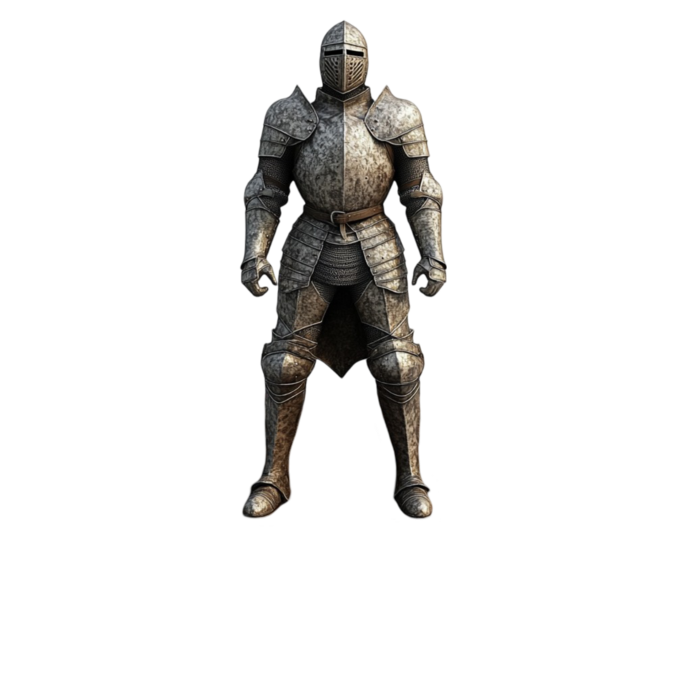 Armored Knight with Broad Shoulders png