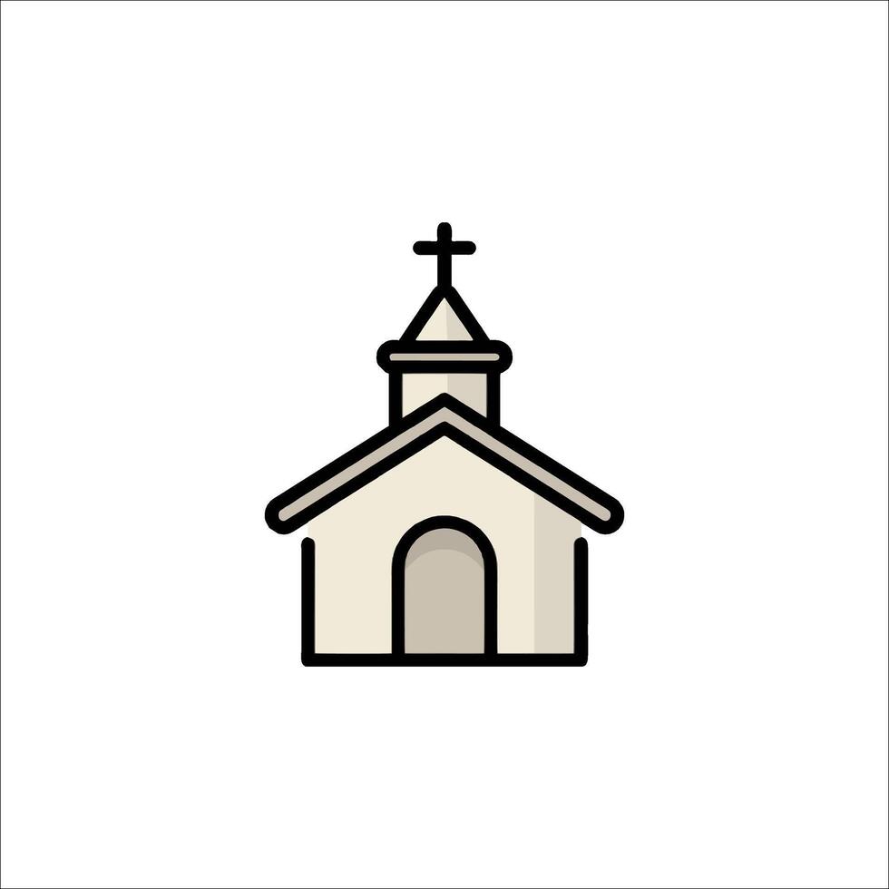 Church icon illustration vector