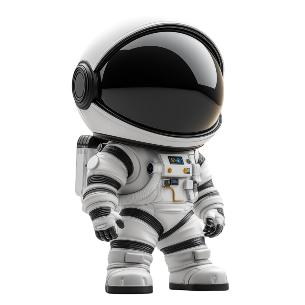 Adorable Astronaut Figure in Space Suit png