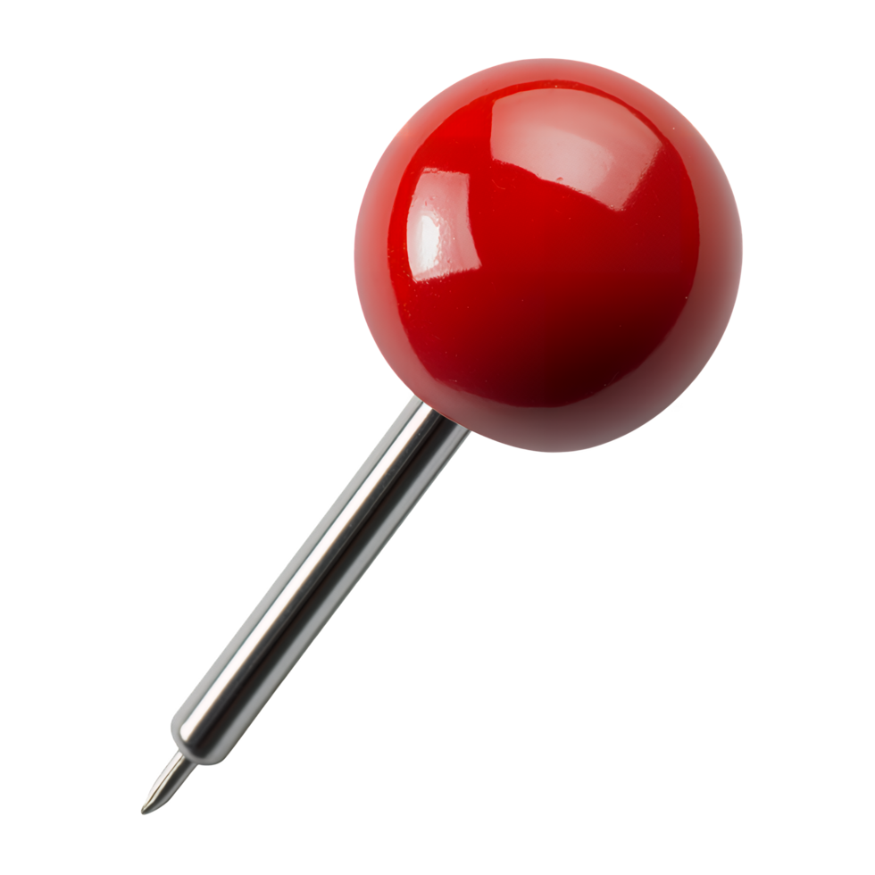 Red Push Pin for Office Use in High Resolution png