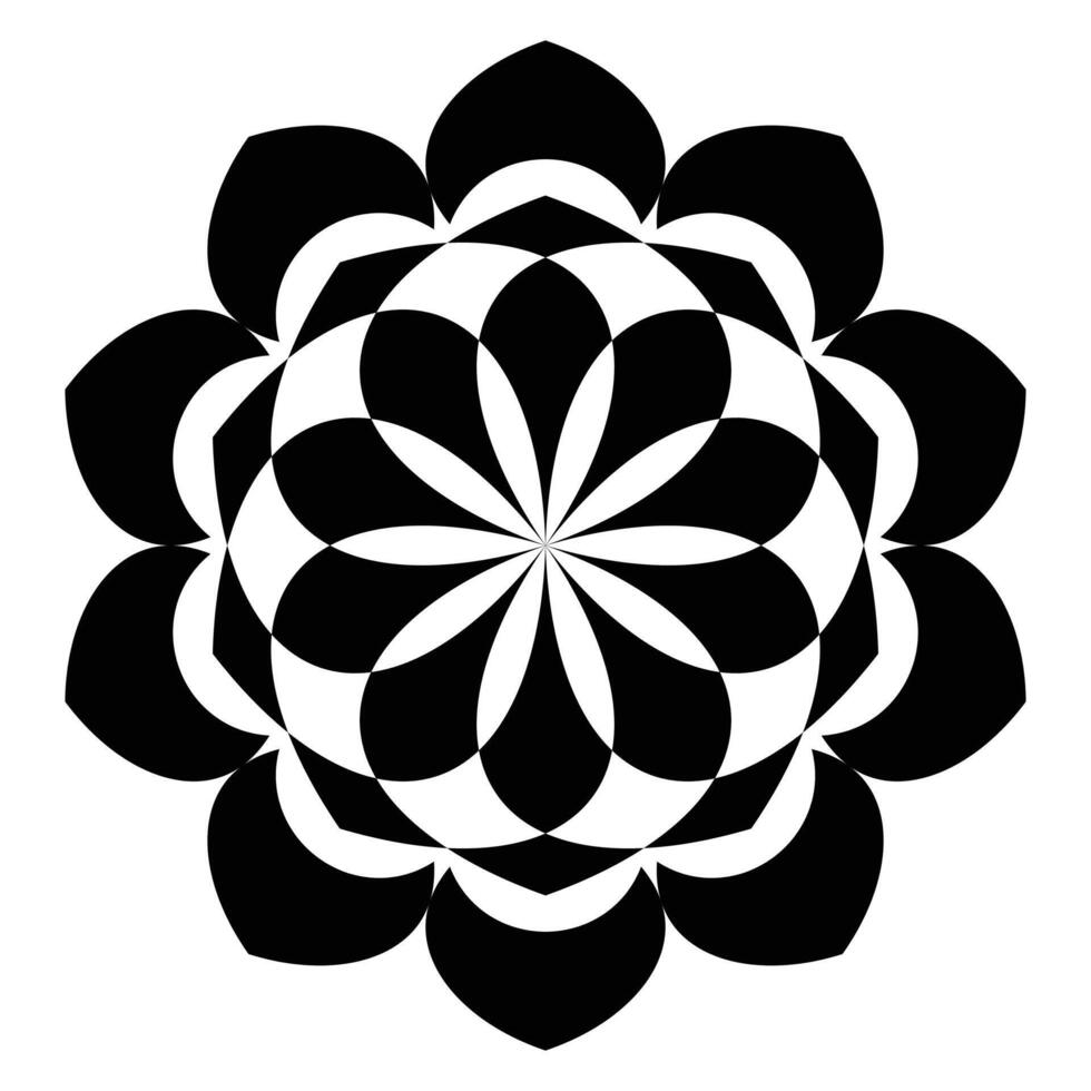 Creative mandala design flower based vector