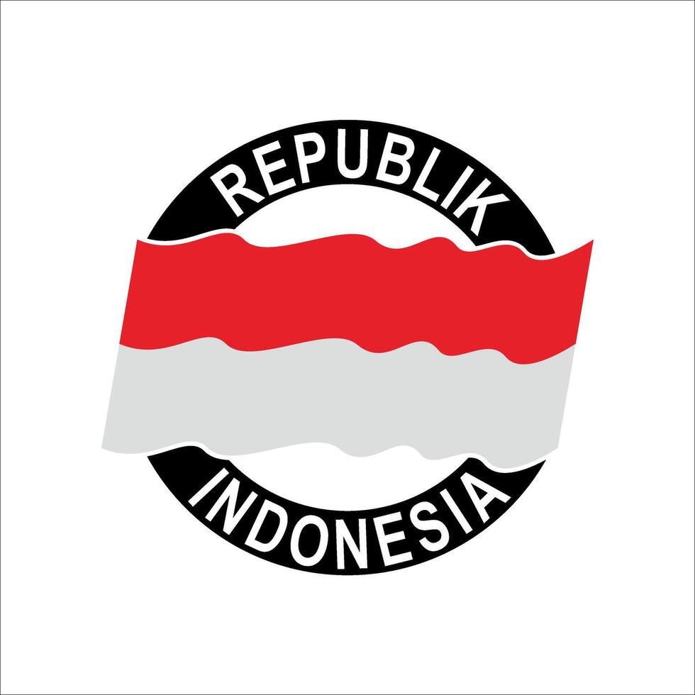 Republic of Indonesia logo with white background. Can be used as graphic designd vector