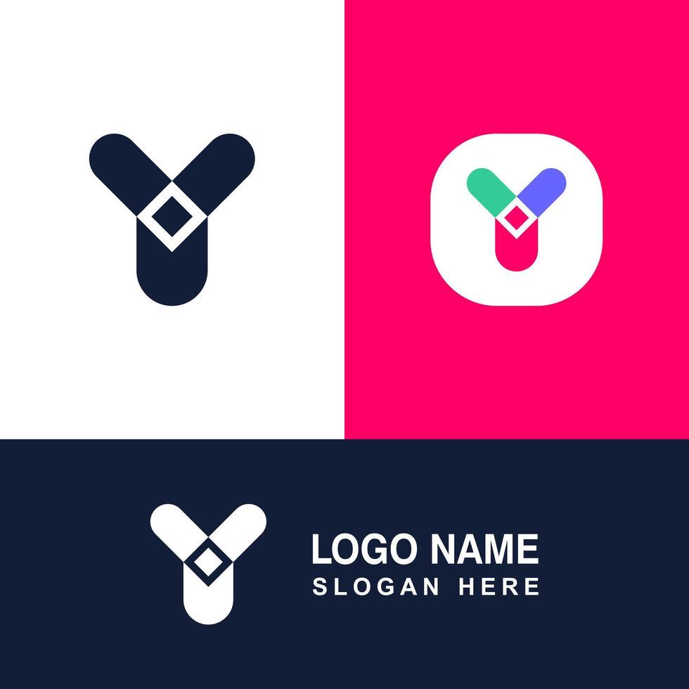 Professional stock logo letter Y. vector