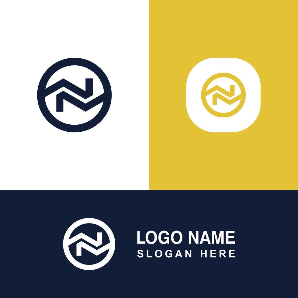 Modern N logo illustration design. Editable file. vector