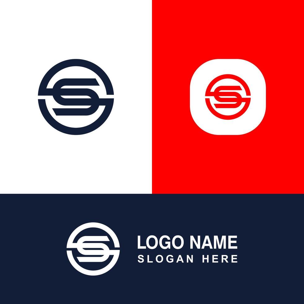 S letter logo template. Suitable for your business sign. vector
