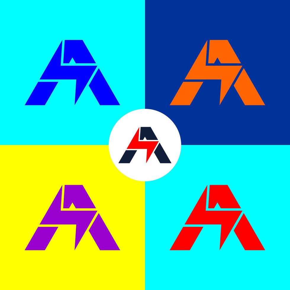 A logo template with energy symbol. vector