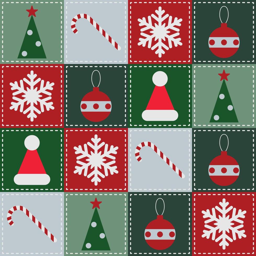 New Year's Minimalistic pattern vector