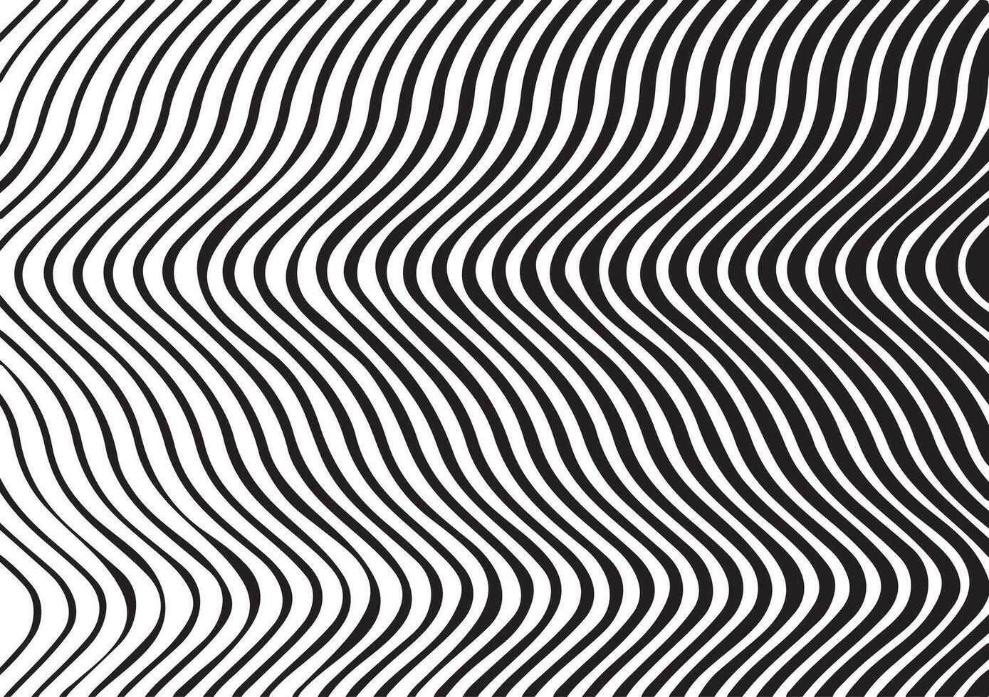 Optical illusion. Abstract lines background. Geometric Black and White. Line pattern vector