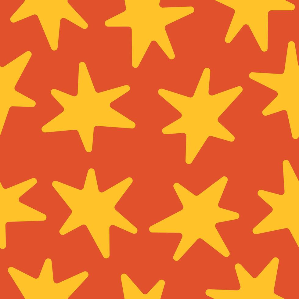 Christmas sparkles seamless background. Star shape patterned design for wrapping paper, textile, greeting card, cover, banner. vector