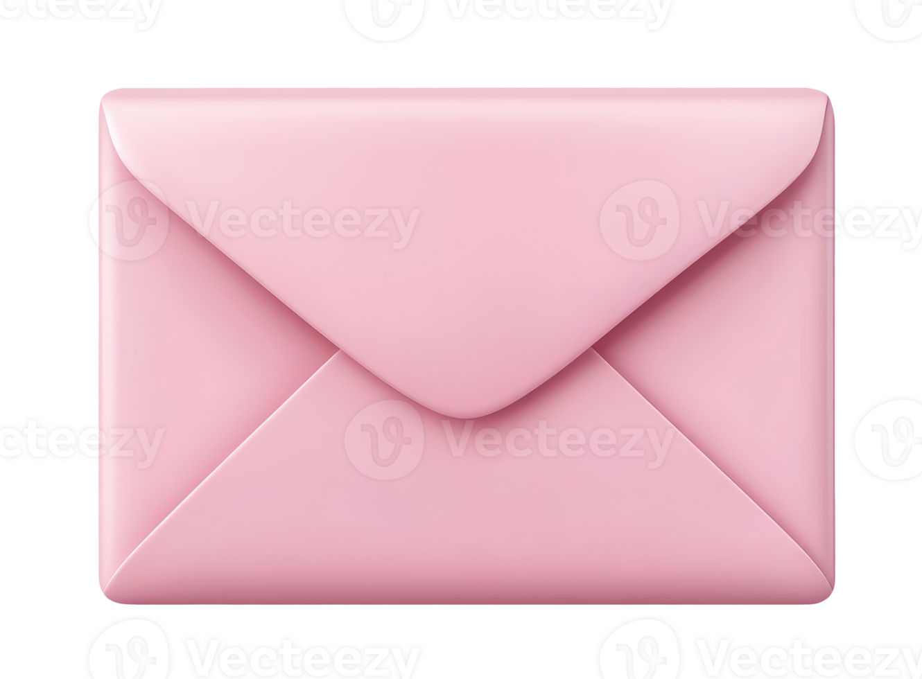 Pink mail icon isolated on transparent background png