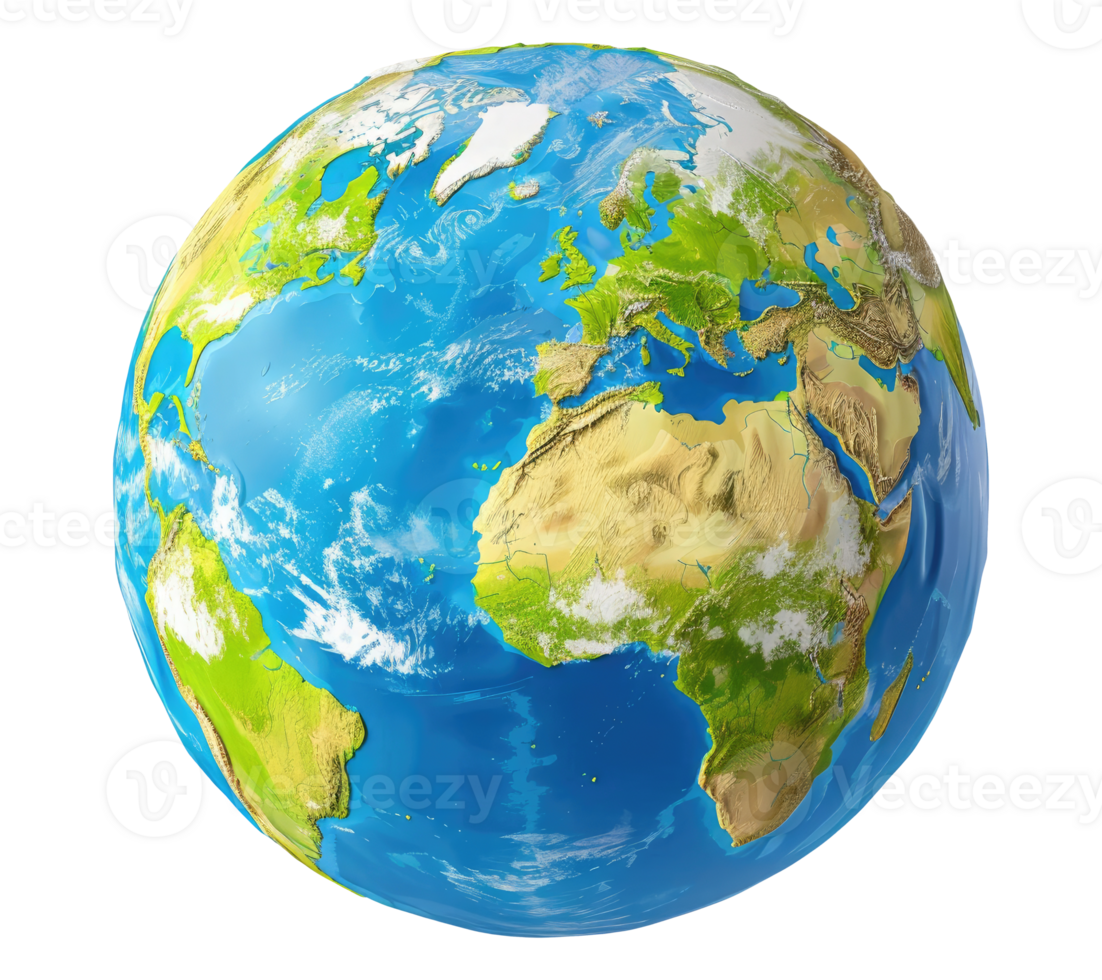 Illustration of an Earth isolated on transparent background png