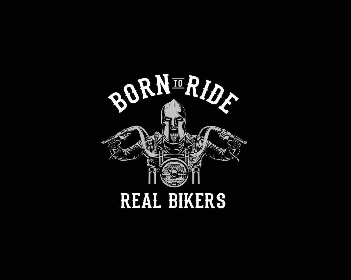 Spartan Biker Illustration vector