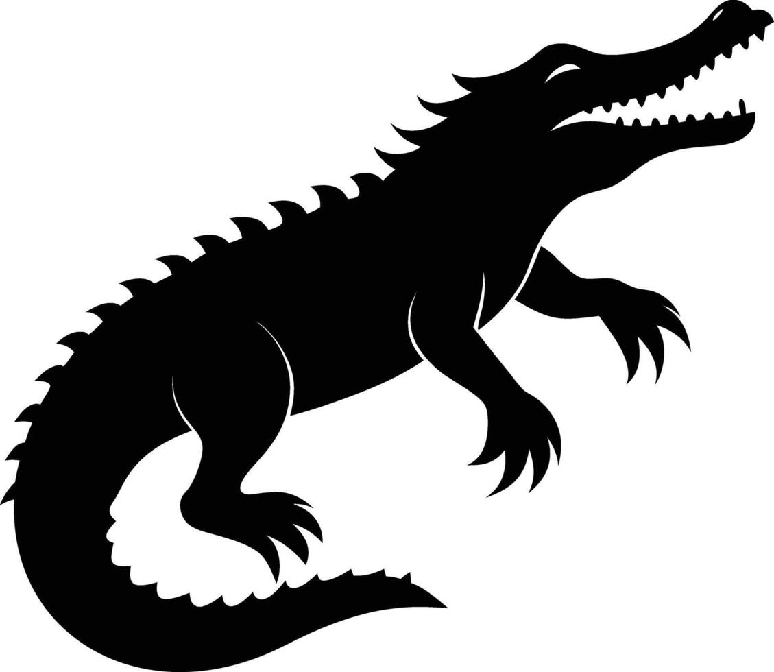 Bold Crocodile Figure vector