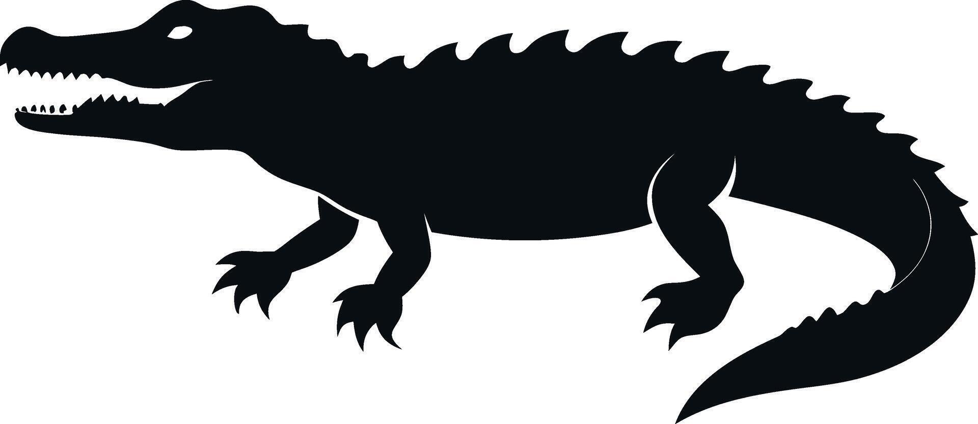 Strong Crocodile Form vector