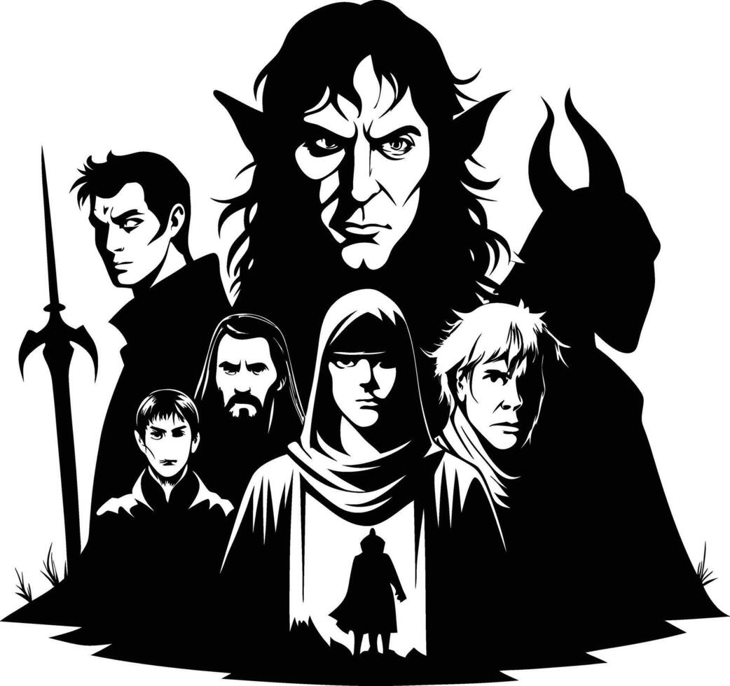 Court of Shadows and Darkness vector