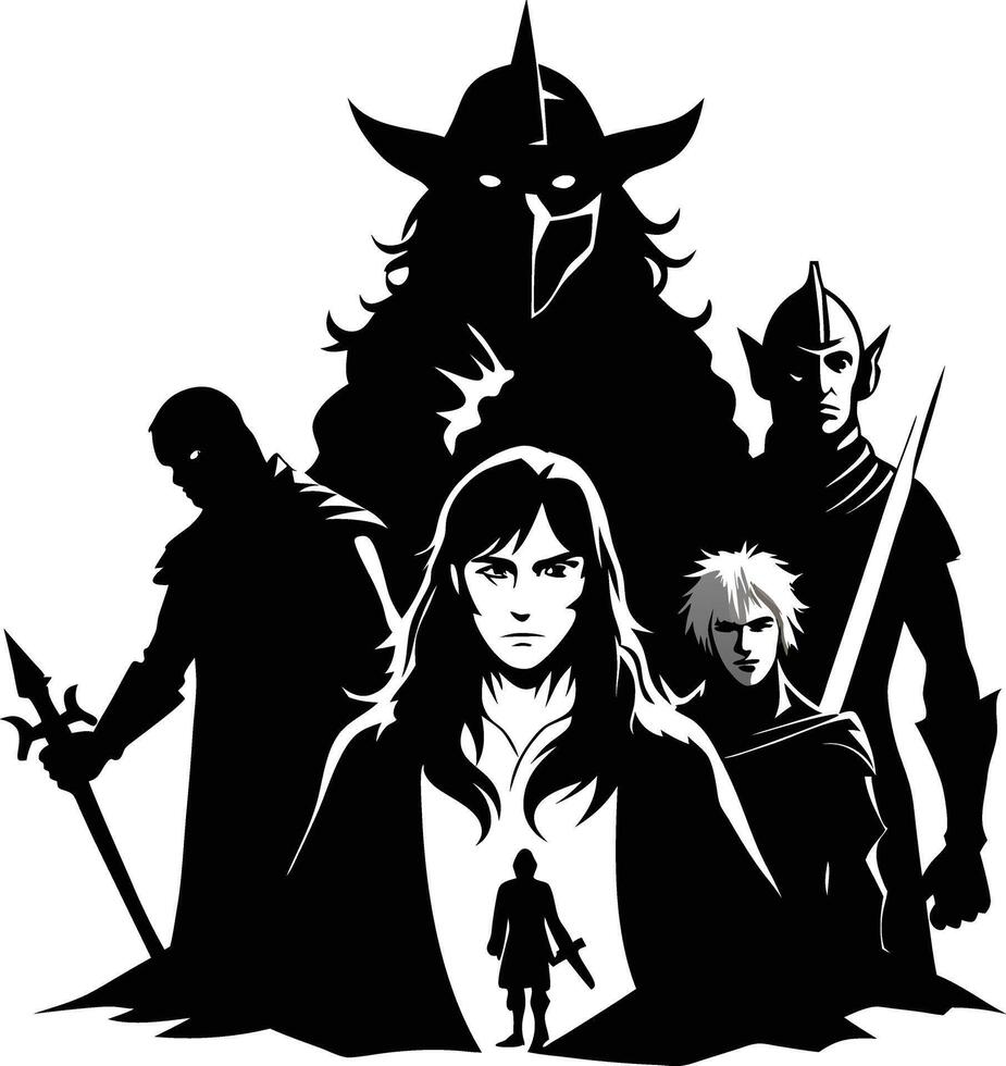 Secrets of the Shadowed Court vector