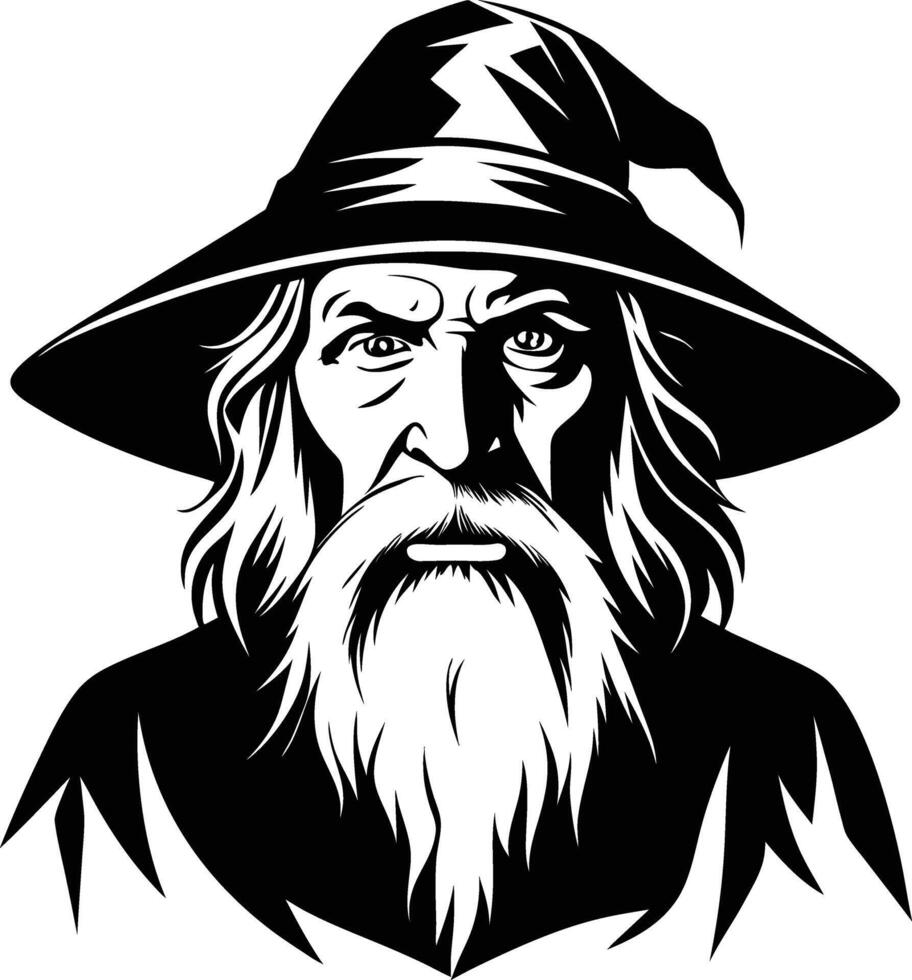 The Wizard of Eternal Shadows vector