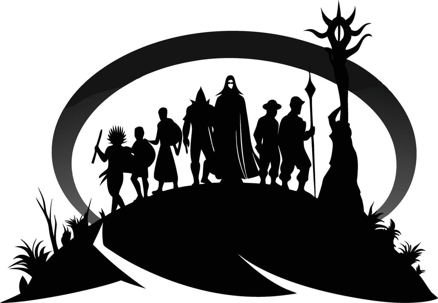 The Shadowed Quest of the Fellowship vector