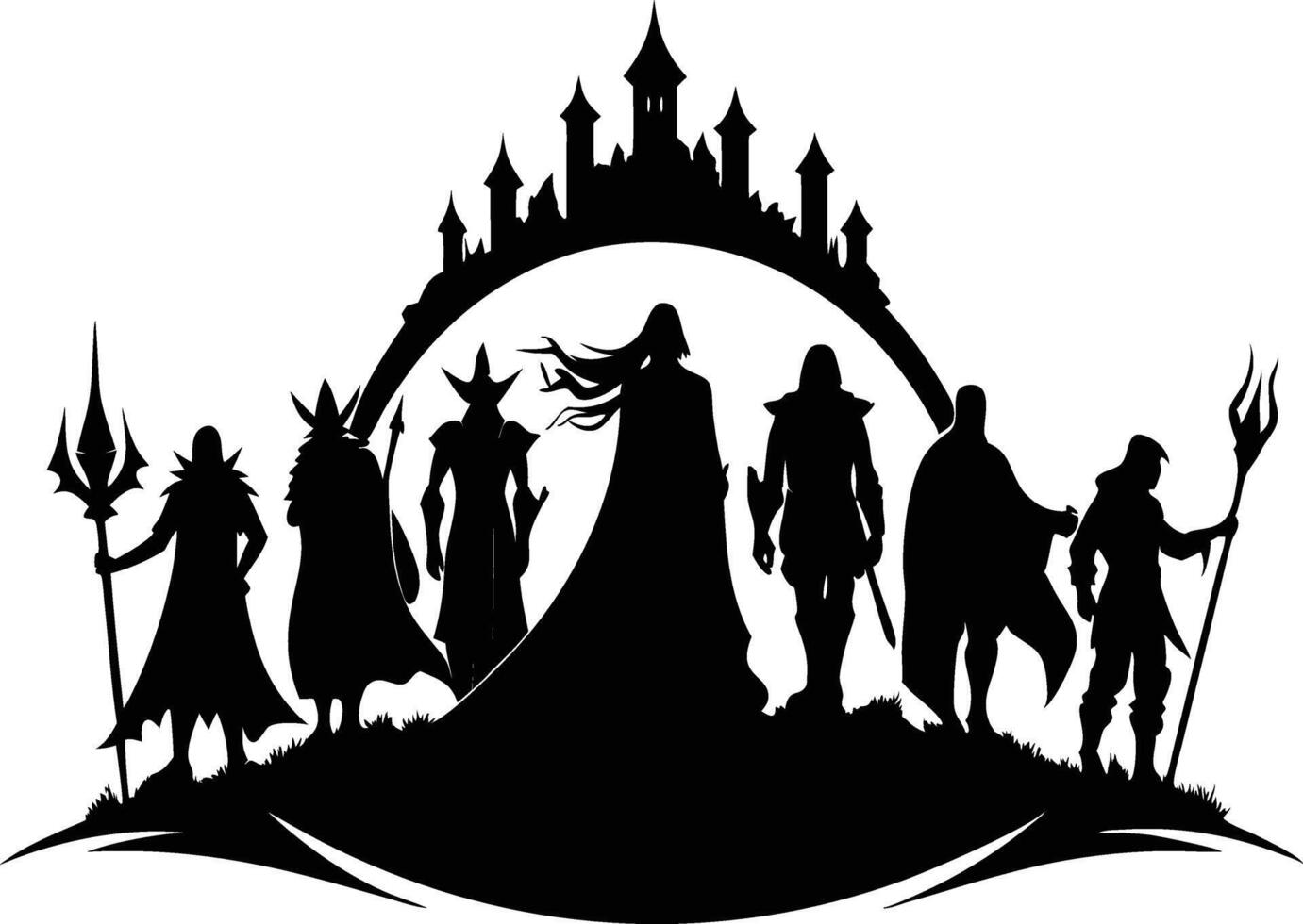 Chronicles of the Shadowed Fellowship vector