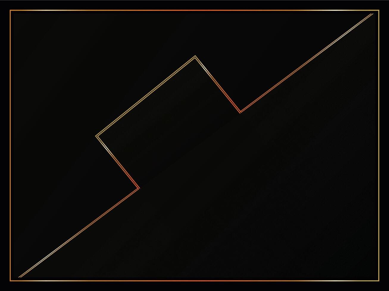 black background design. dark black Luxury background design with golden lines for banner, wallpaper cover design illustration. vector