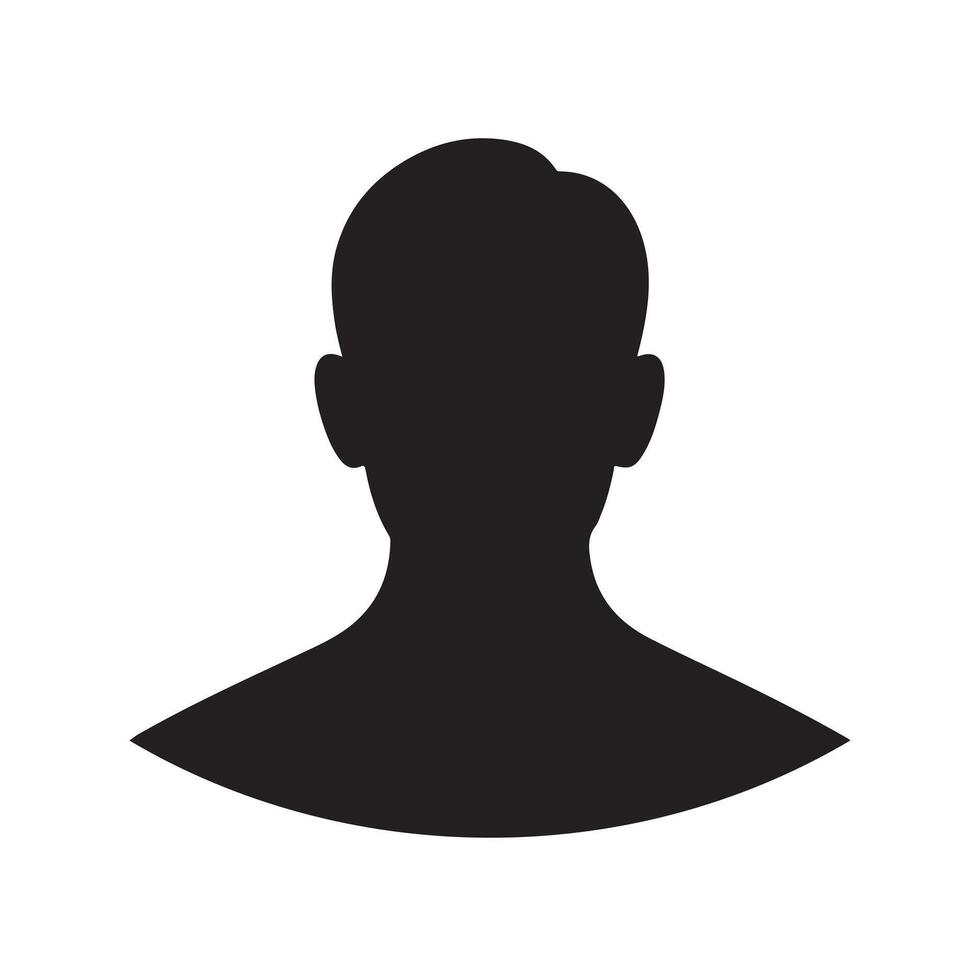 Modern person silhouette vector