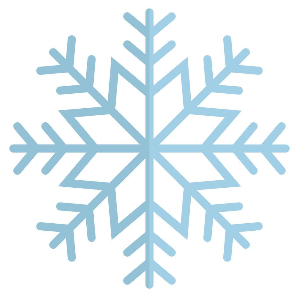 Snowflake icon isolated on white background. vector