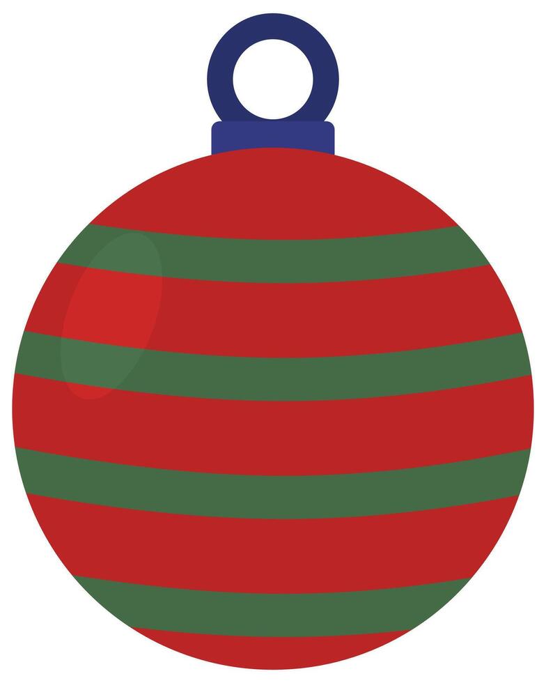 Christmas ornament ball icon isolated on white background. vector