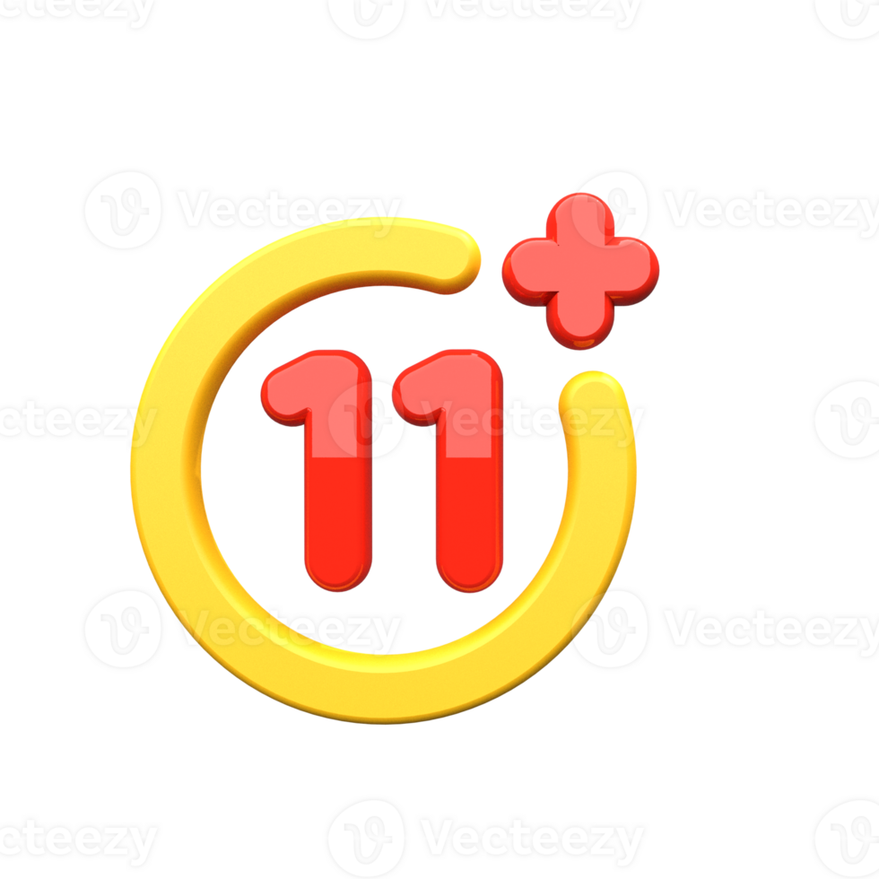 The 11 plus app icon png