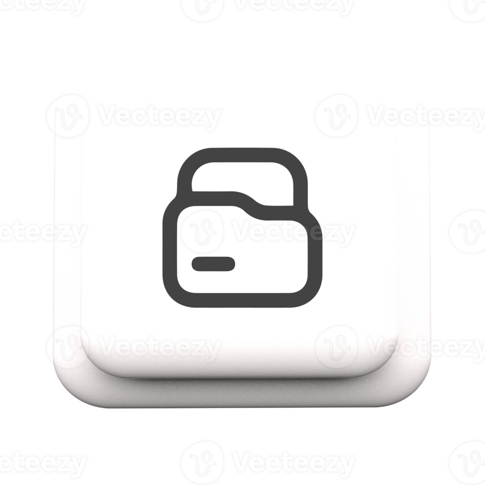 A white button with a black icon on it png