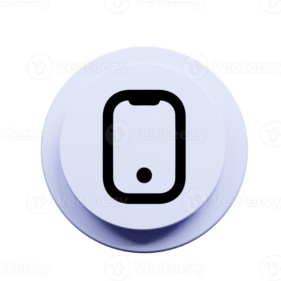 A white button with a black phone on it png