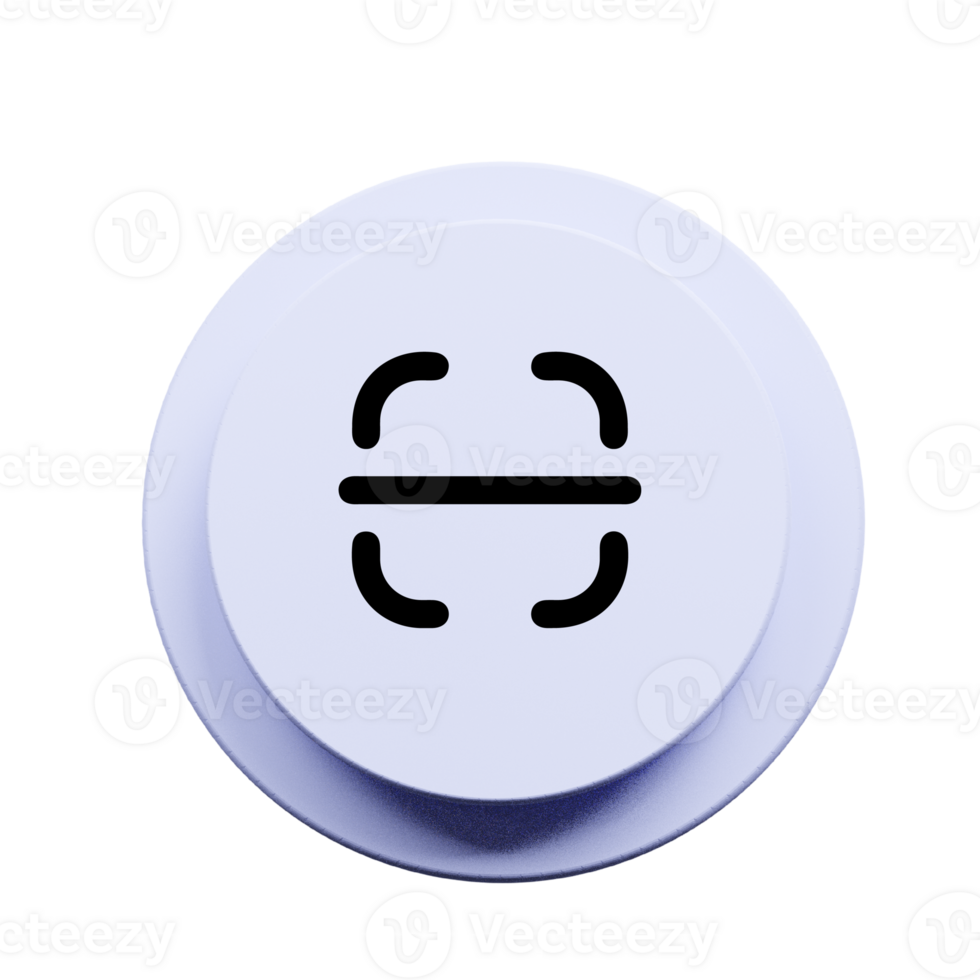 A white button with an e symbol on it png