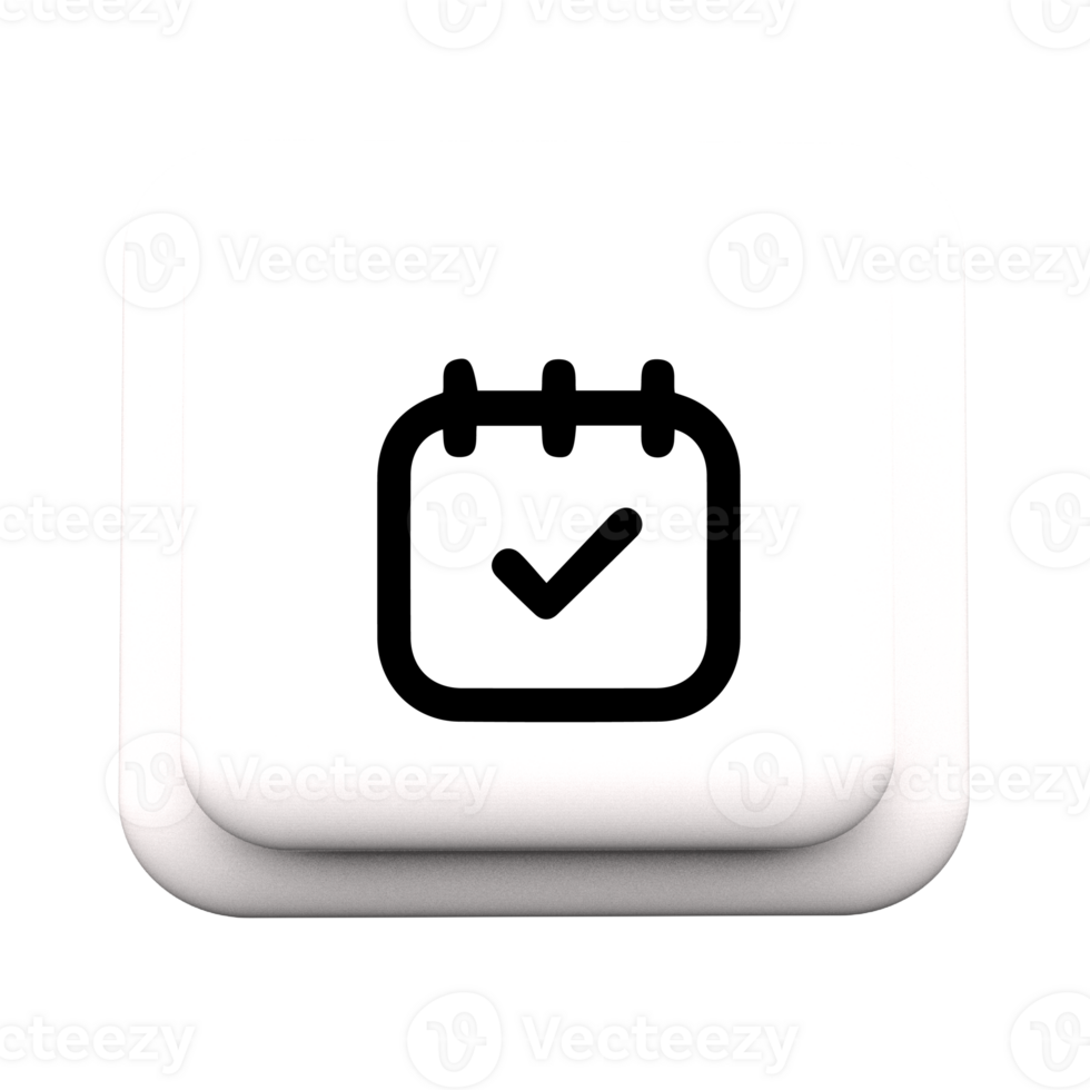 A white button with a calendar icon on it png