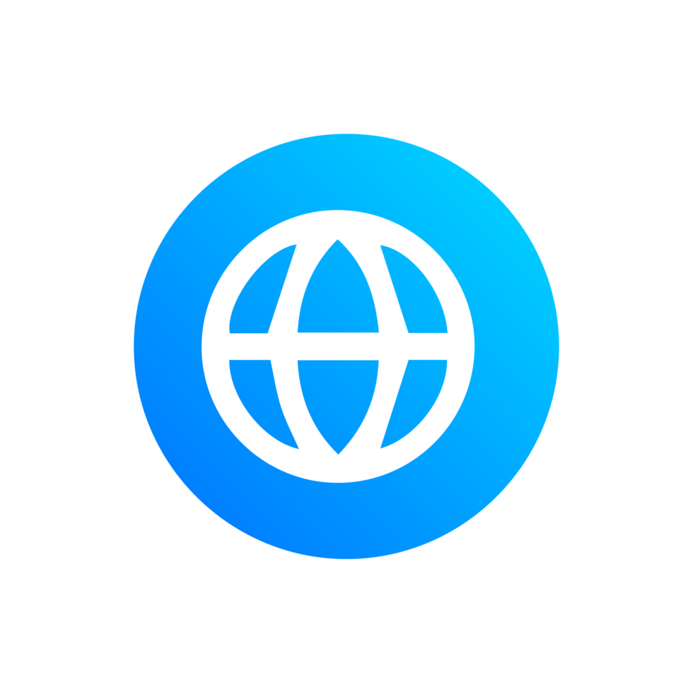 Web icon globe world sign symbol png