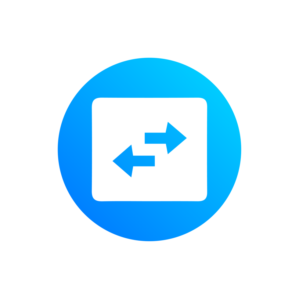 arrow icon blue and white png