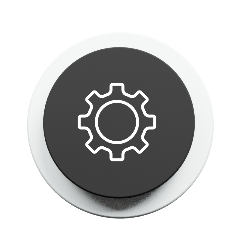 Gear setting icon outline png