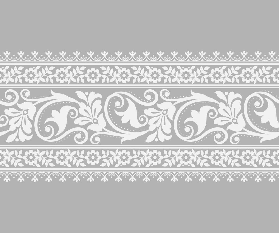 Lace seamless background Geometric ethnic oriental ikat seamless pattern Design for background,carpet,wallpaper,clothing,wrapping,Batik,fabric, embroidery style. vector