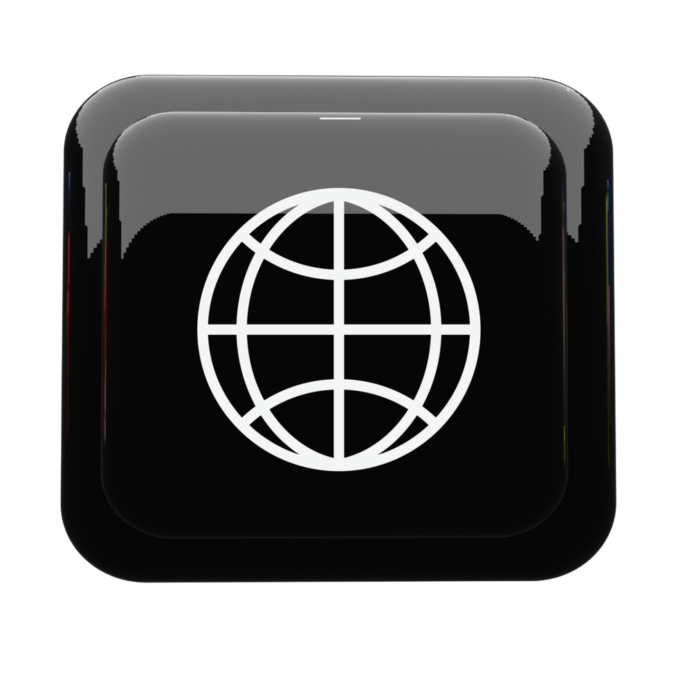 Globe Web icon outline web browser sign png