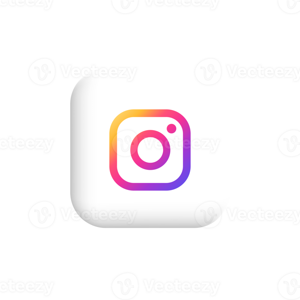 instagram simple icon with gradien color png