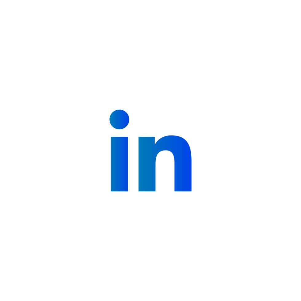 Linkedin logo blue and white png