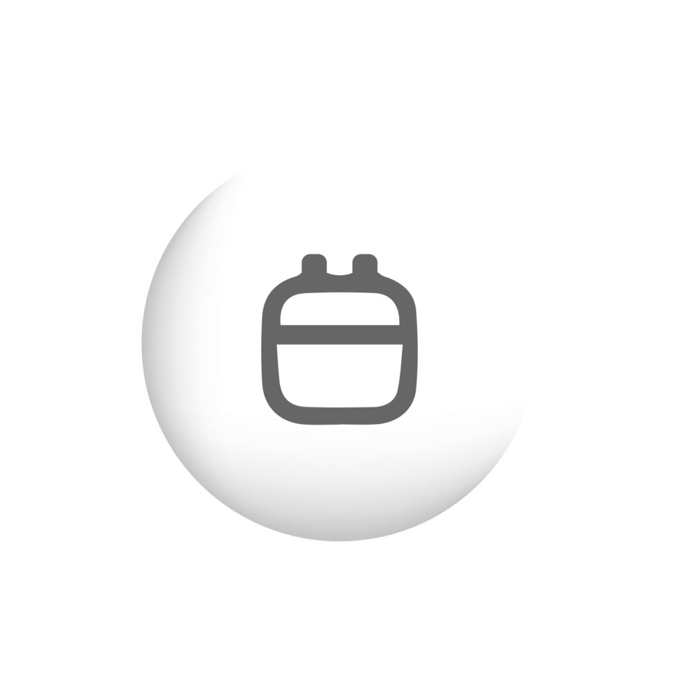 Date icon on white circle png