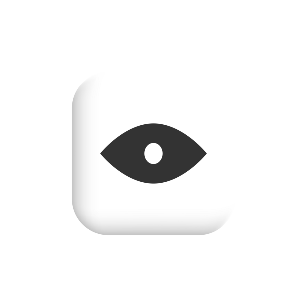 Eye icon black and white png