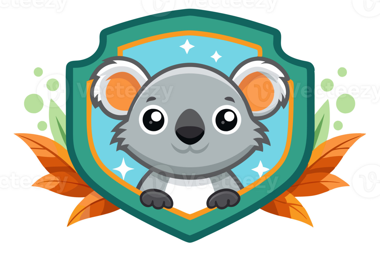 koala head logo mascot png