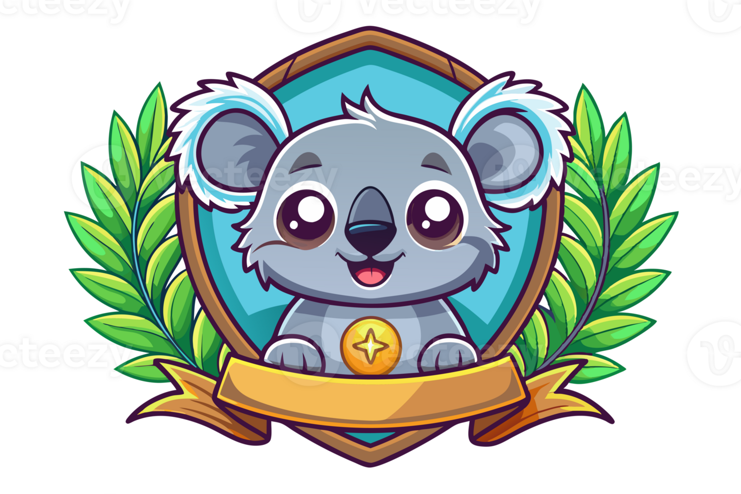 illustration of cute cartoon koala png