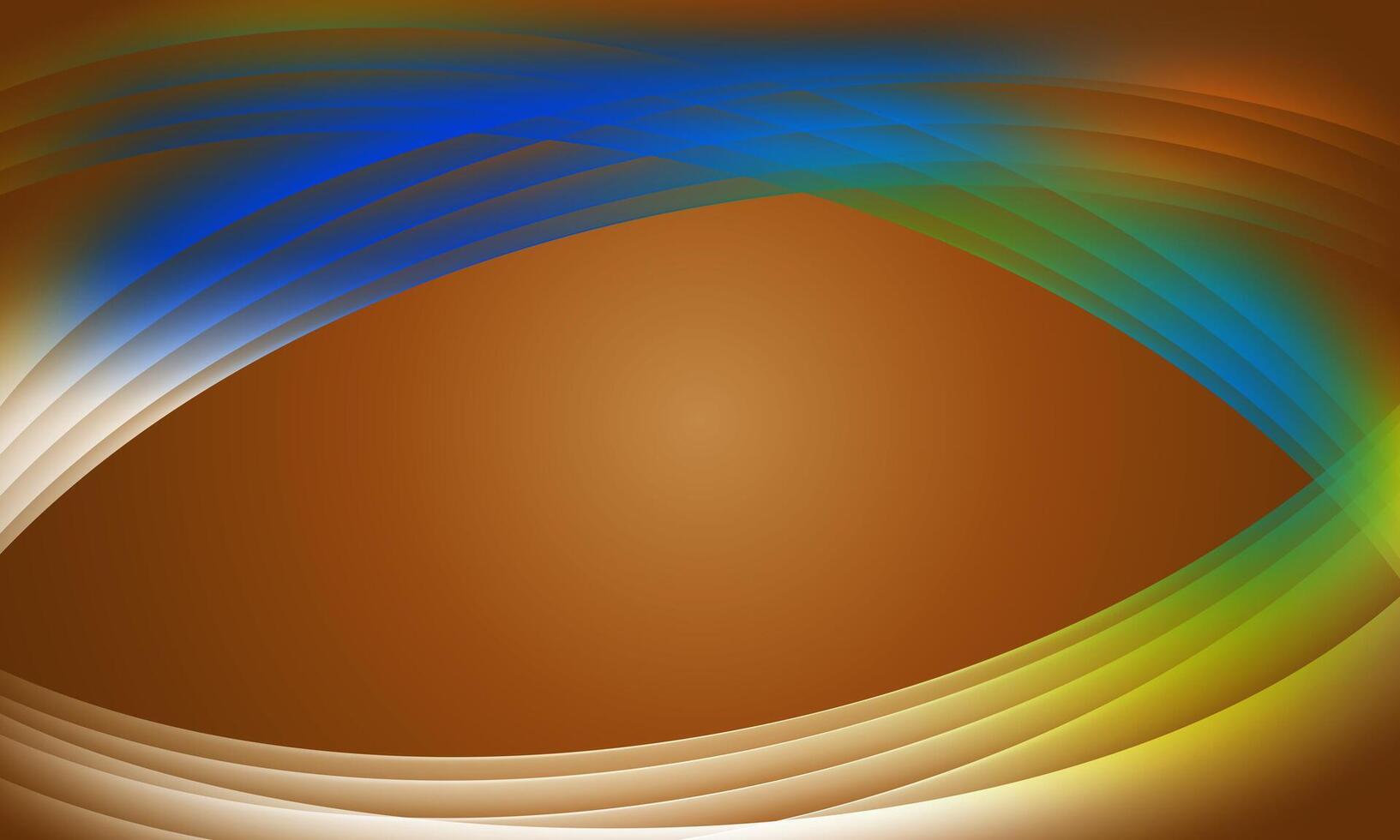 color light smooth lines wave curves with soft gradient abstract brown background. abstract blank space background. vector