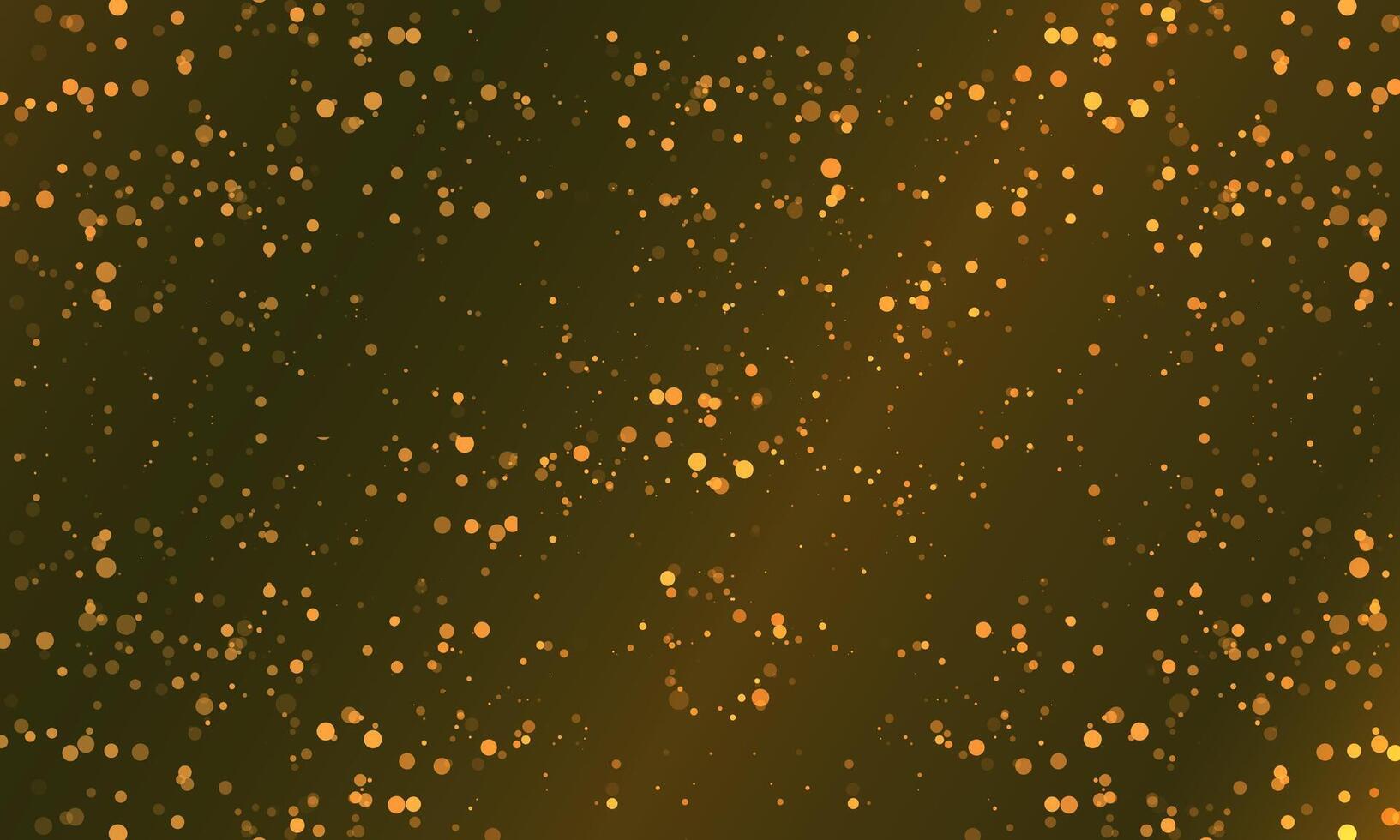 Dark dust light. Bokeh light lights gold effect background. vector