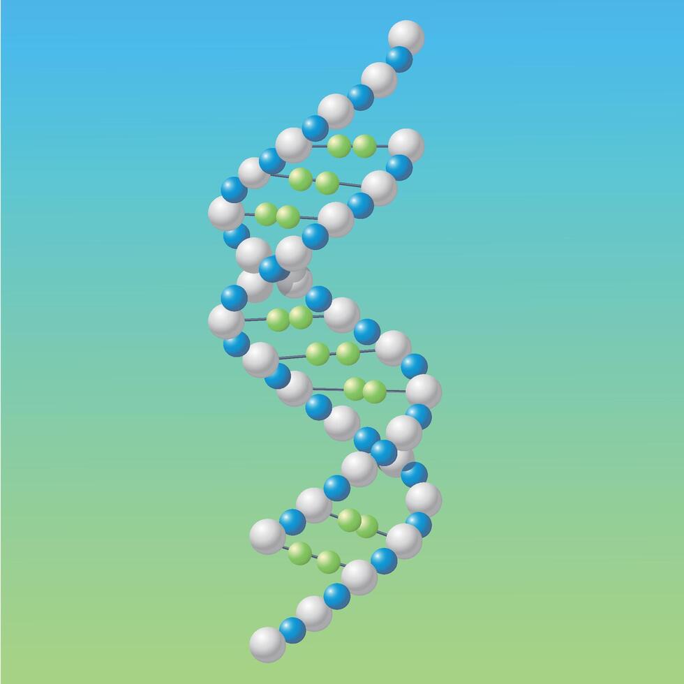 DNA. Molecule. Chemistry. Medicine. Genome vector