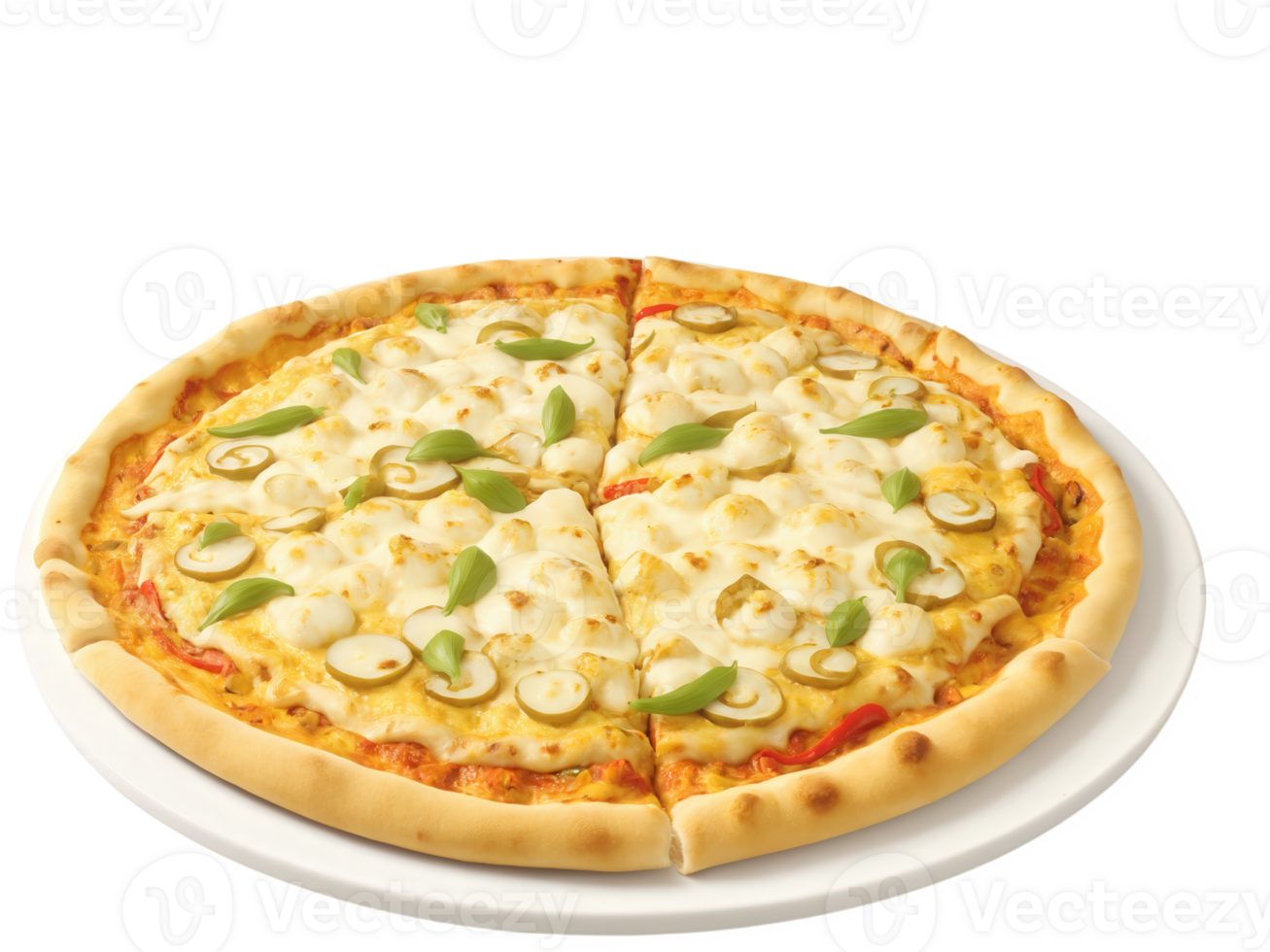 Curry Chicken Pizza A pizza with a spiced curry sauce, grilled chicken, onions, peppers, cilantro, and mozzarella cheese for an png