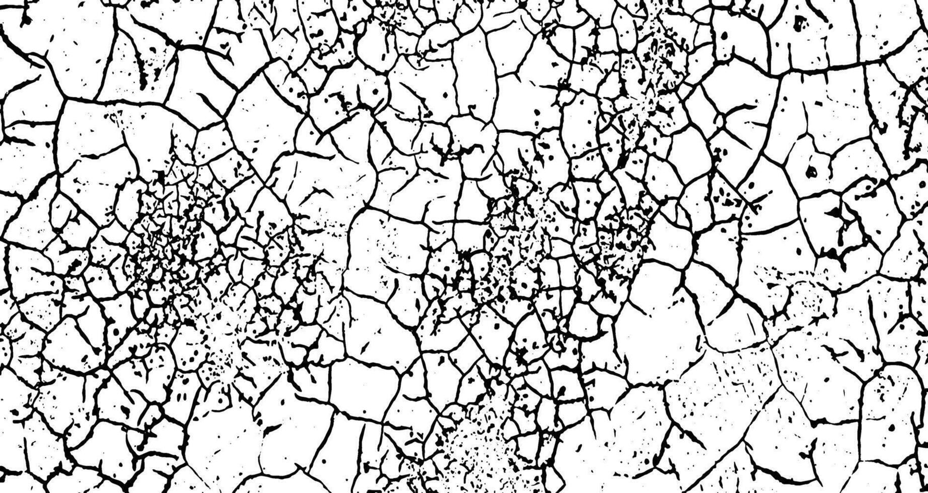 broken land effect background, grunge drawing of cracked walls, vintage grunge texture, a black and white drawing of a cracked land, grunge texture of old paint wall, vintage cracked background, vector