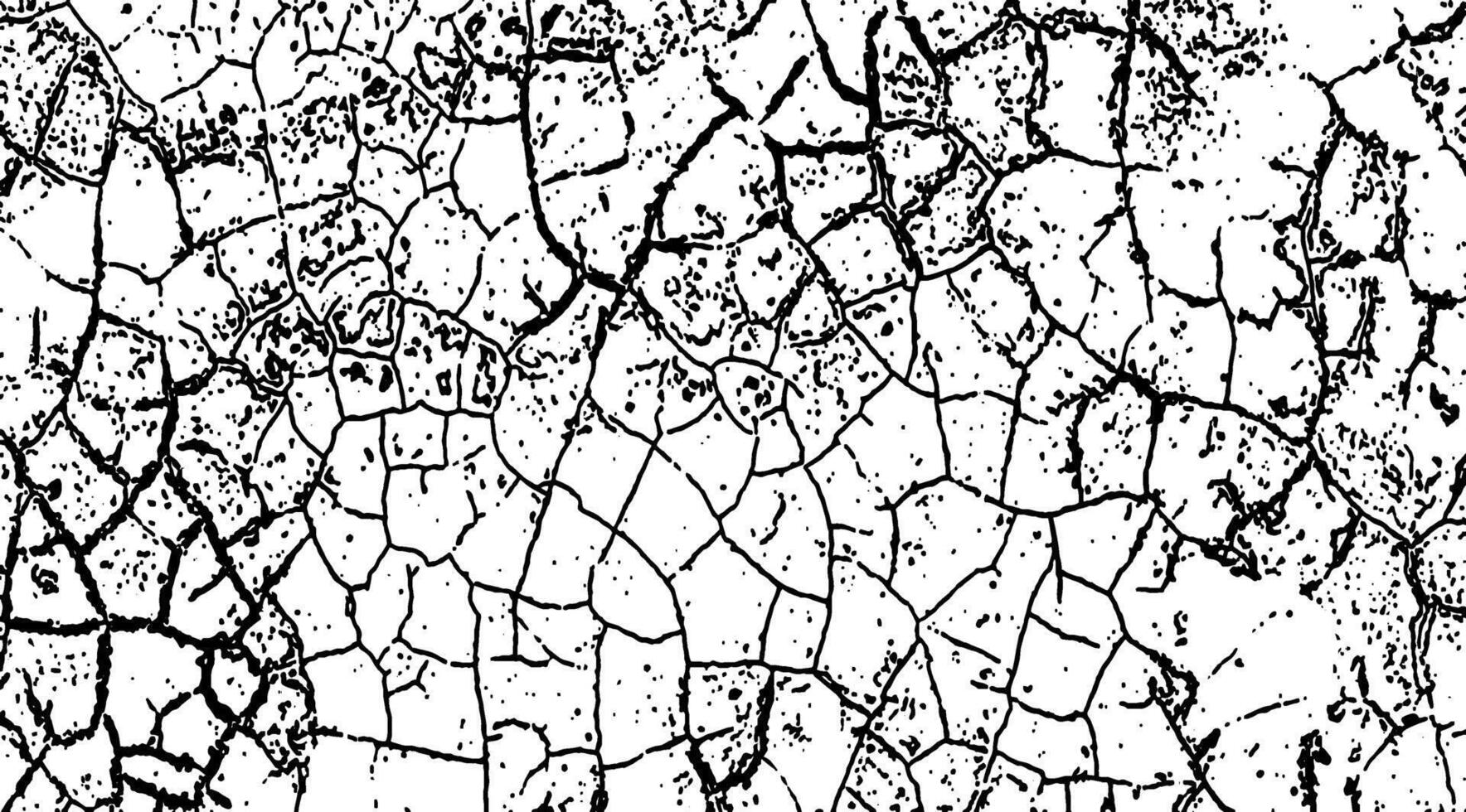 grunge drawing of cracked walls, vintage grunge texture, a black and white drawing of a cracked land, grunge texture of old paint wall, vintage cracked background, vector