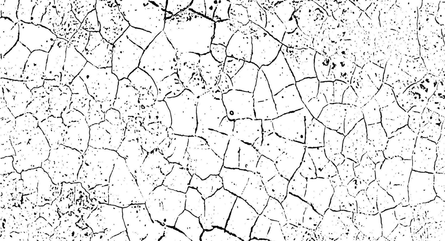a black and white drawing of cracked walls, vintage grunge texture, a black and white drawing of a cracked land, grunge texture of old paint wall, vintage cracked background, vector